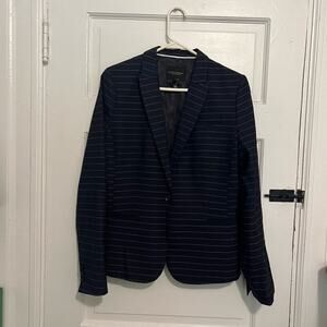 Banana Republic blue white striped Classic blazer 10